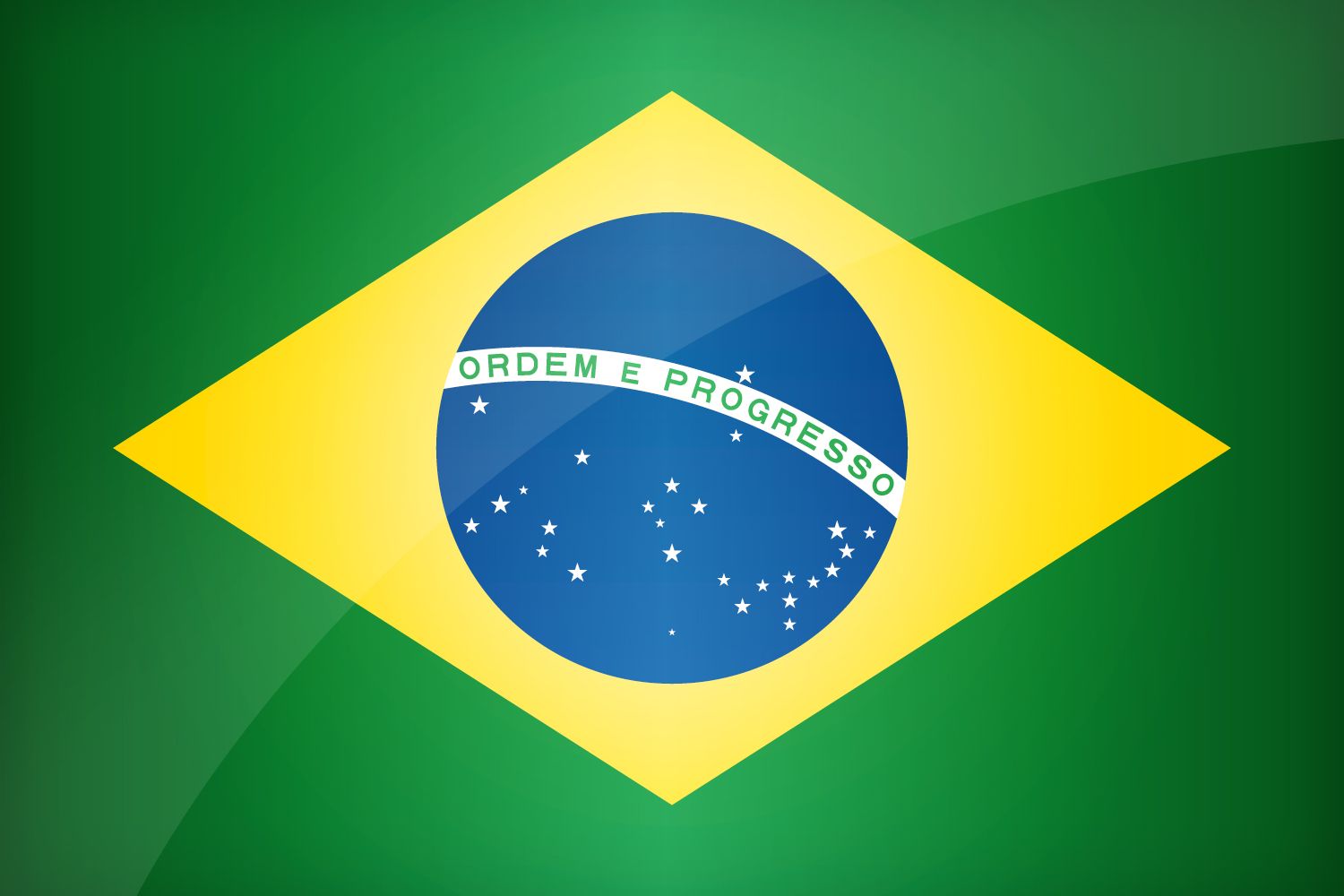 Brazil Flag and national motto "Ordem e Progresso"